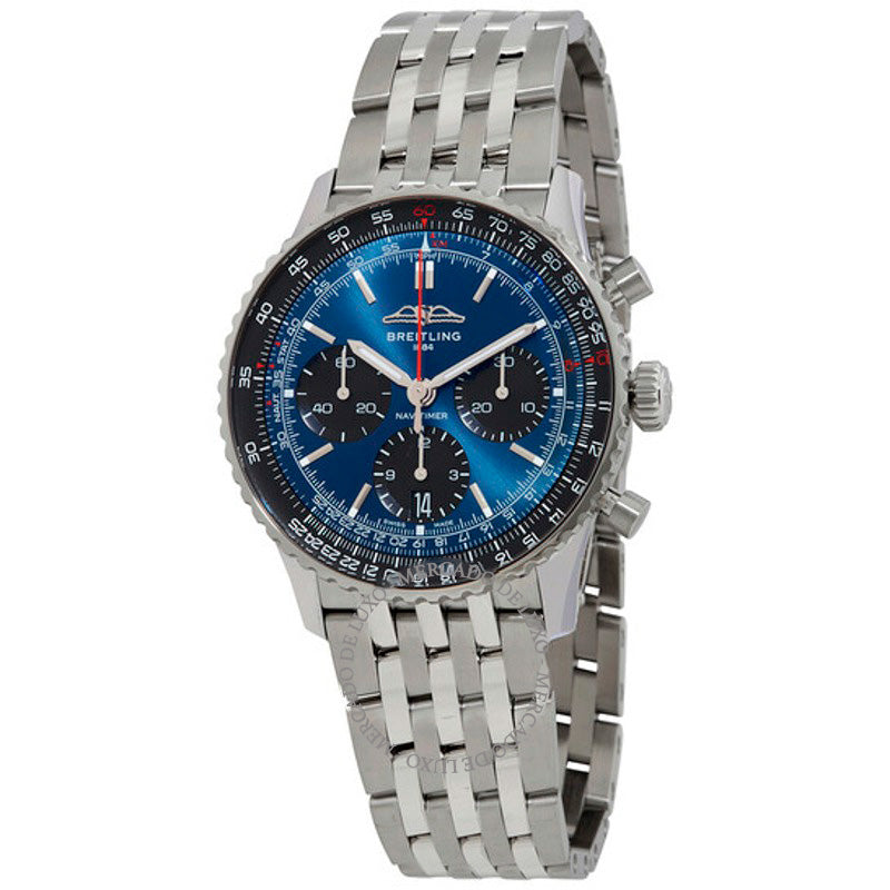Relógio Navitimer B01 Cronógrafo Automático Mostrador Azul 41 mm - Mercado de Luxo - O Maior E-Commerce de Bens, Produtos e Serviços de Luxo do Brasil.