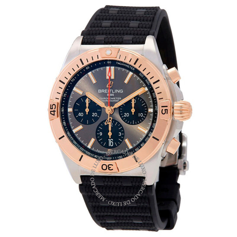 Relógio Chronomat B01 Cronógrafo Automático Mostrador Cinza 42 mm - Mercado de Luxo - O Maior E-Commerce de Bens, Produtos e Serviços de Luxo do Brasil.