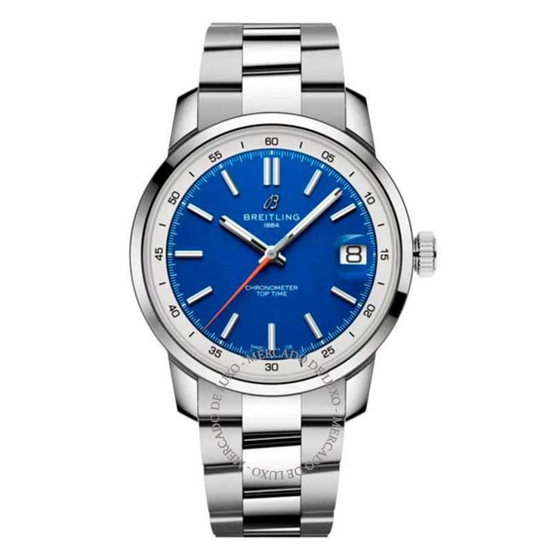 Relógio Top Time B31 Cronômetro de corda manual com mostrador azul 38 mm - Mercado de Luxo - O Maior E-Commerce de Bens, Produtos e Serviços de Luxo do Brasil.