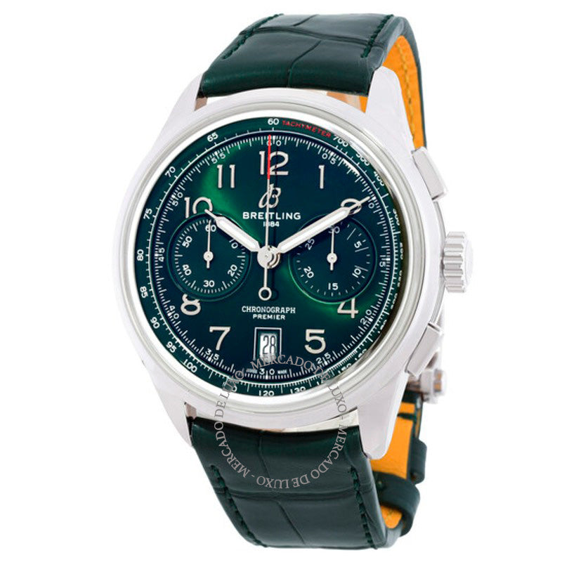 Relógio Premier B01 Cronógrafo Automático Mostrador Verde 42 mm - Mercado de Luxo - O Maior E-Commerce de Bens, Produtos e Serviços de Luxo do Brasil.