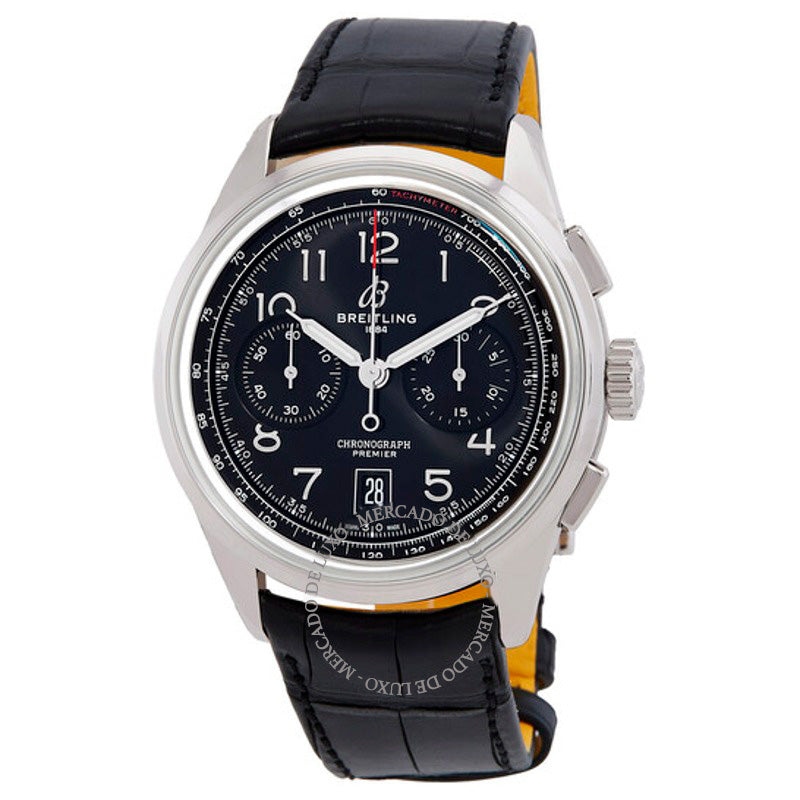 Relógio Premier B01 Cronógrafo Automático Mostrador Preto 42 mm - Mercado de Luxo - O Maior E-Commerce de Bens, Produtos e Serviços de Luxo do Brasil.