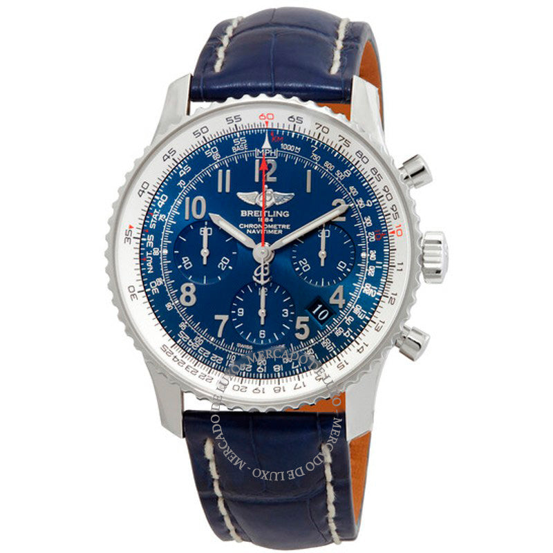 Relógio Navitimer 01 Cronógrafo Automático Mostrador Azul 43 mm - Mercado de Luxo - O Maior E-Commerce de Bens, Produtos e Serviços de Luxo do Brasil.