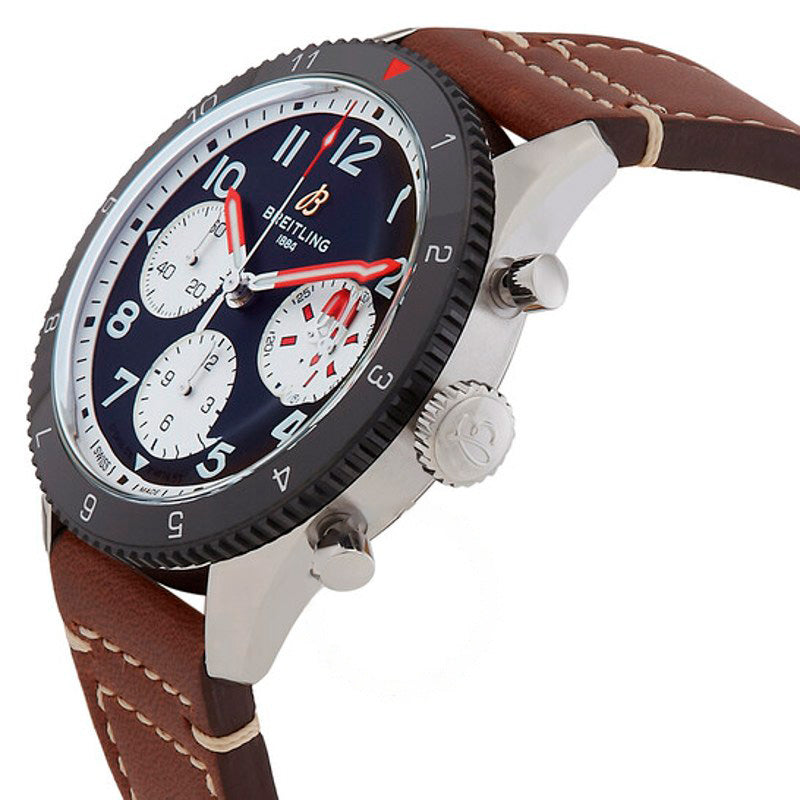 Relógio Cronógrafo AVI clássico automático mostrador preto 42 mm - Mercado de Luxo - O Maior E-Commerce de Bens, Produtos e Serviços de Luxo do Brasil.