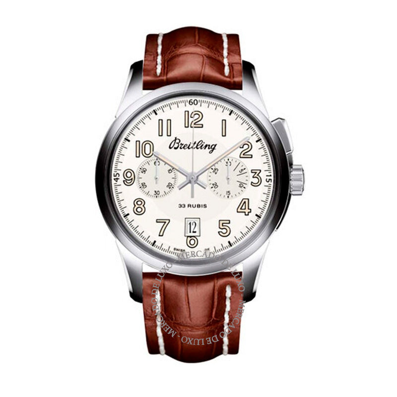 Relógio Transocean Chronograph Automático Mostrador Branco 40 mm - Mercado de Luxo - O Maior E-Commerce de Bens, Produtos e Serviços de Luxo do Brasil.