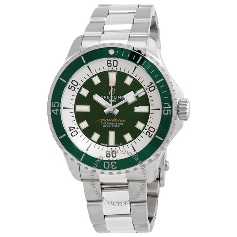 Relógio Superocean Cronômetro Automático Mostrador Verde 44 mm - Mercado de Luxo - O Maior E-Commerce de Bens, Produtos e Serviços de Luxo do Brasil.