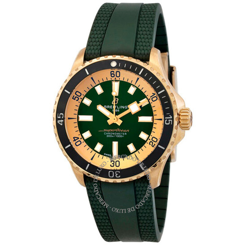 Relógio Superocean Cronômetro Automático Mostrador Verde 42 mm - Mercado de Luxo - O Maior E-Commerce de Bens, Produtos e Serviços de Luxo do Brasil.
