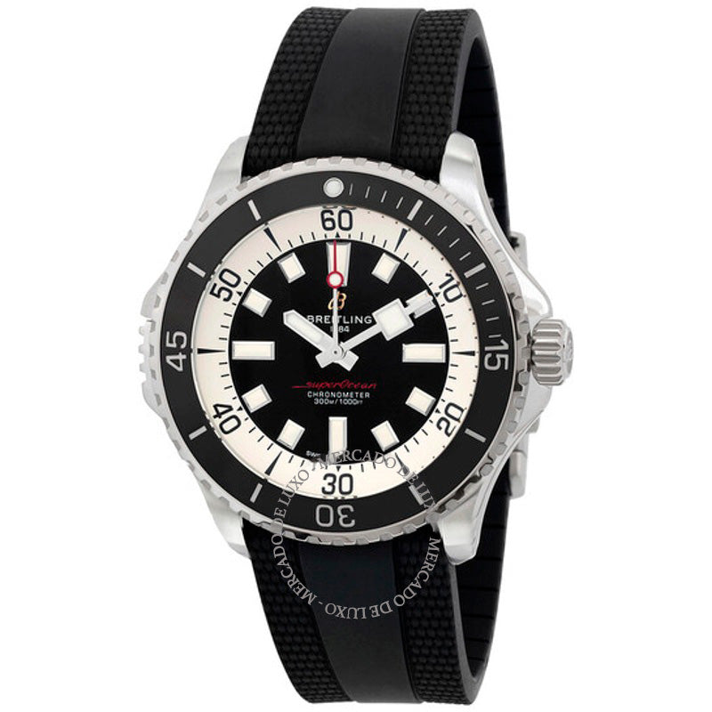 Relógio Superocean Cronômetro Automático Mostrador Preto 46 mm - Mercado de Luxo - O Maior E-Commerce de Bens, Produtos e Serviços de Luxo do Brasil.