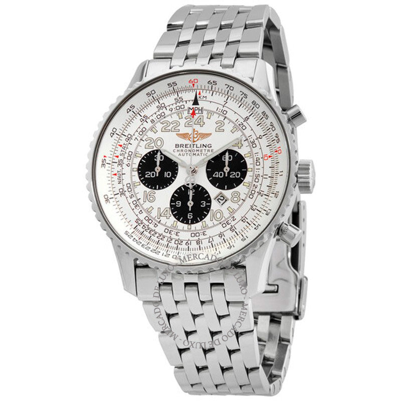 Relógio Navitimer Cronógrafo Automático Mostrador Prateado 41 mm - Mercado de Luxo - O Maior E-Commerce de Bens, Produtos e Serviços de Luxo do Brasil.