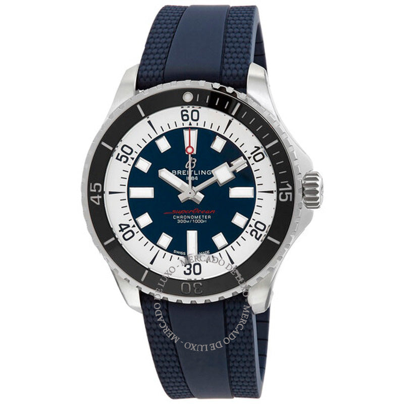 Relógio Superocean Cronômetro Automático Mostrador Azul 44 mm - Mercado de Luxo - O Maior E-Commerce de Bens, Produtos e Serviços de Luxo do Brasil.
