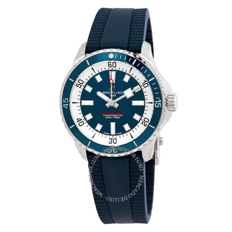 Relógio Superocean Cronômetro Automático Mostrador Azul 42 mm - Mercado de Luxo - O Maior E-Commerce de Bens, Produtos e Serviços de Luxo do Brasil.