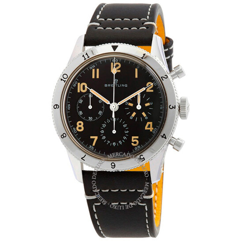Relógio Cronógrafo Aviator 8 com corda manual e mostrador preto 41 mm - Mercado de Luxo - O Maior E-Commerce de Bens, Produtos e Serviços de Luxo do Brasil.