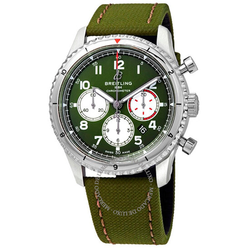 Relógio Aviator 8 Cronógrafo Automático Mostrador Verde 43 mm - Mercado de Luxo - O Maior E-Commerce de Bens, Produtos e Serviços de Luxo do Brasil.