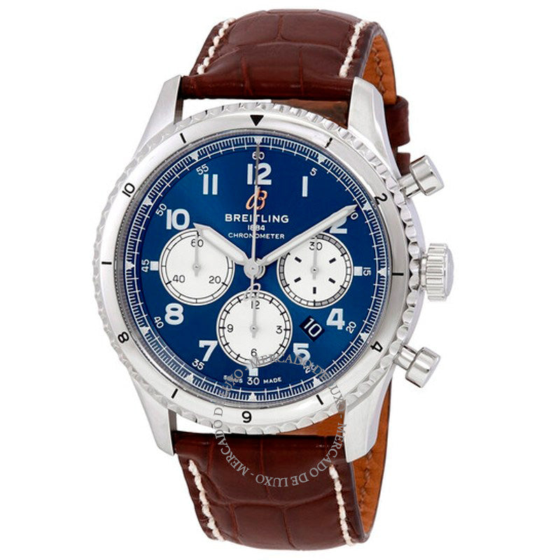 Relógio Aviator 8 Cronógrafo Automático Mostrador Azul 43 mm - Mercado de Luxo - O Maior E-Commerce de Bens, Produtos e Serviços de Luxo do Brasil.