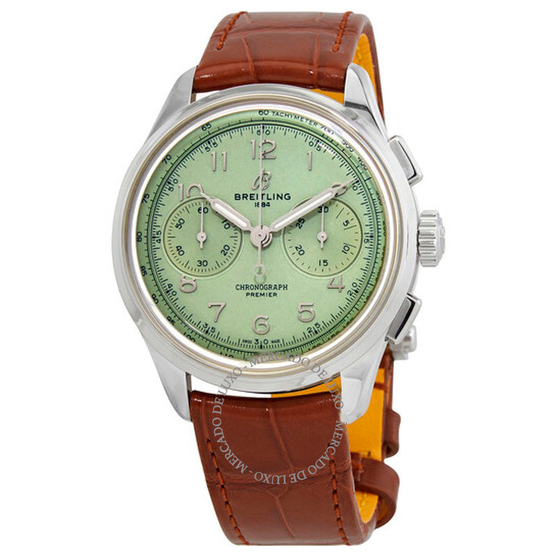 Relógio Premier Chronograph Hand Wind Mostrador Verde 40 mm - Mercado de Luxo - O Maior E-Commerce de Bens, Produtos e Serviços de Luxo do Brasil.
