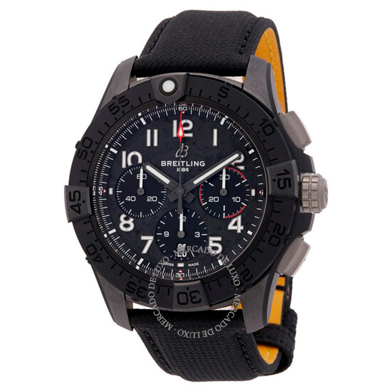 Relógio Cronógrafo Avenger Automático Mostrador Preto 44 mm - Mercado de Luxo - O Maior E-Commerce de Bens, Produtos e Serviços de Luxo do Brasil.