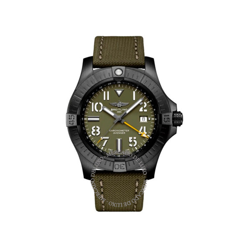Relógio Cronômetro Automático Avenger Mostrador Verde 45 mm - Mercado de Luxo - O Maior E-Commerce de Bens, Produtos e Serviços de Luxo do Brasil.