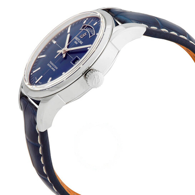 Relógio Transocean Day Date Automático Mostrador Azul 43 mm - Mercado de Luxo - O Maior E-Commerce de Bens, Produtos e Serviços de Luxo do Brasil.