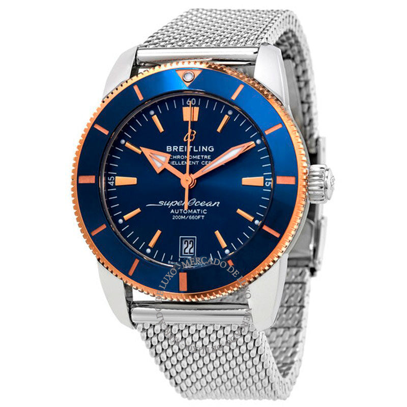Relógio Superocean Heritage Automático Mostrador Azul  - Mercado de Luxo - O Maior E-Commerce de Bens, Produtos e Serviços de Luxo do Brasil.