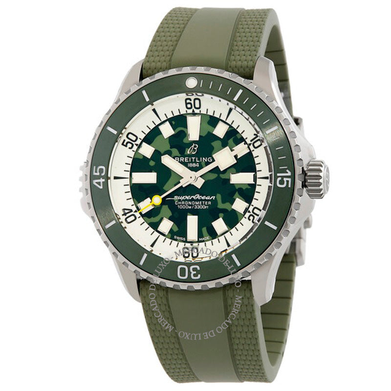 Relógio Superocean Automático Mostrador Verde 46 mm - Mercado de Luxo - O Maior E-Commerce de Bens, Produtos e Serviços de Luxo do Brasil.