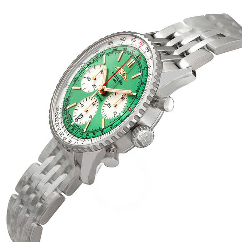 Relógio Navitimer B01 Mostrador Verde Menta 41 mm - Mercado de Luxo - O Maior E-Commerce de Bens, Produtos e Serviços de Luxo do Brasil.