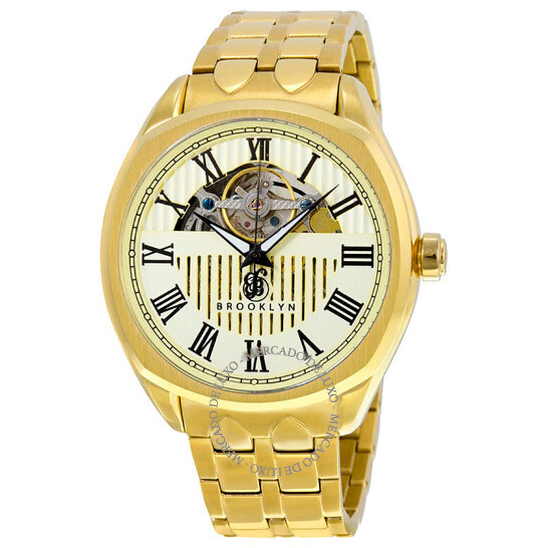 Relógio Brooklyn Dunham Skeleton Automático Mostrador Marfim 46 mm - Mercado de Luxo - O Maior E-Commerce de Bens, Produtos e Serviços de Luxo do Brasil.