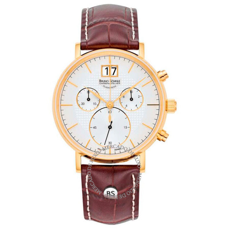 Relógio Cronógrafo Munchen Quartzo Mostrador Branco 43 mm - Mercado de Luxo - O Maior E-Commerce de Bens, Produtos e Serviços de Luxo do Brasil.
