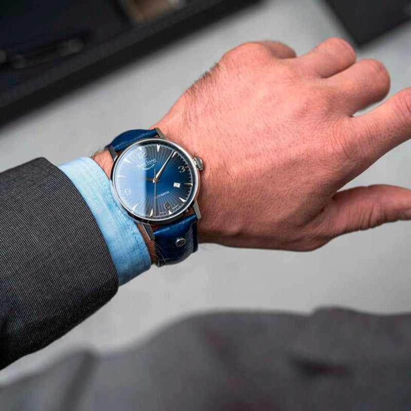 Relógio Stuttgart Automático Mostrador Azul 42 mm - Mercado de Luxo - O Maior E-Commerce de Bens, Produtos e Serviços de Luxo do Brasil.