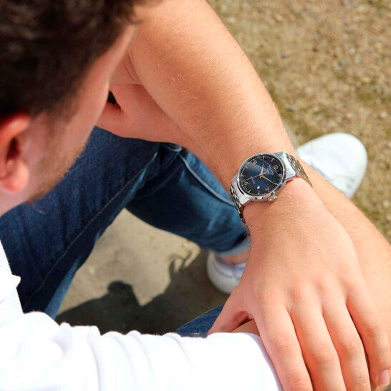 Relógio Stuttgart Automático Mostrador Azul 42 mm - Mercado de Luxo - O Maior E-Commerce de Bens, Produtos e Serviços de Luxo do Brasil.