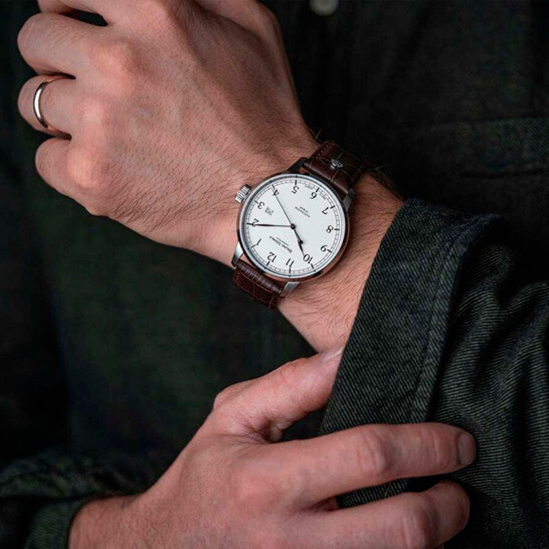 Relógio Hamburg Automático Mostrador Branco 43 mm - Mercado de Luxo - O Maior E-Commerce de Bens, Produtos e Serviços de Luxo do Brasil.