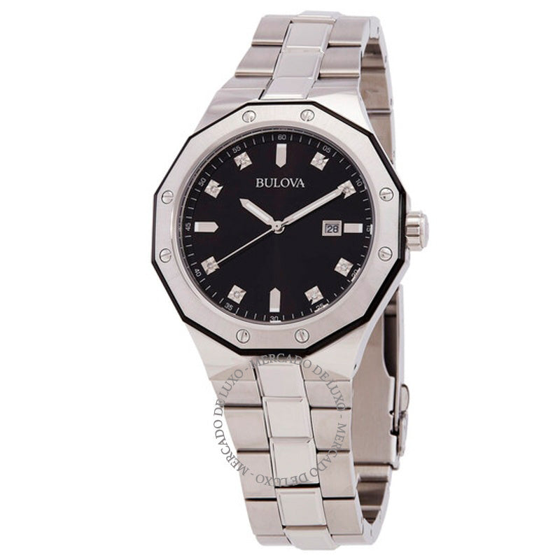 Relógio Pulseira de aço inoxidável com detalhes em diamante e estrela marinha 44 mm - Mercado de Luxo - O Maior E-Commerce de Bens, Produtos e Serviços de Luxo do Brasil.