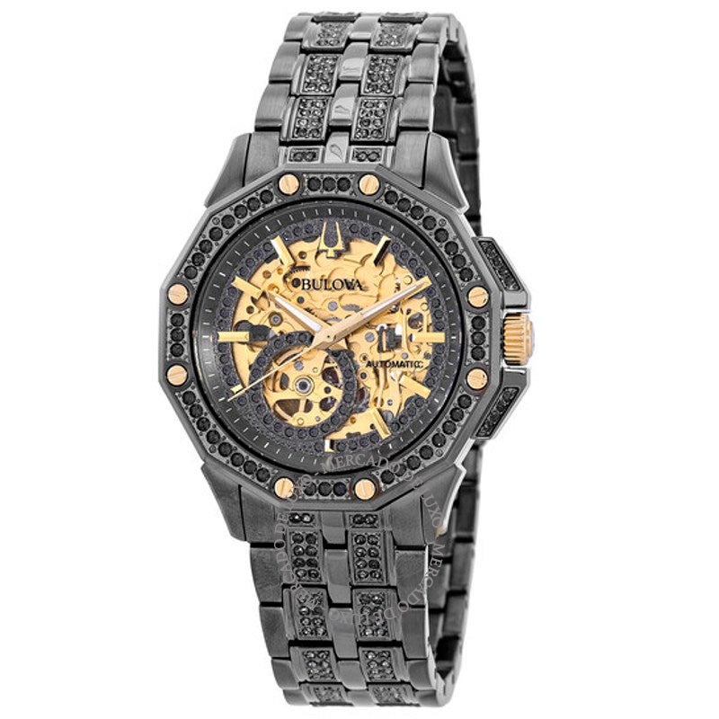 Relógio Oitava Automático Cristal Dourado Mostrador Esqueleto 41 mm - Mercado de Luxo - O Maior E-Commerce de Bens, Produtos e Serviços de Luxo do Brasil.