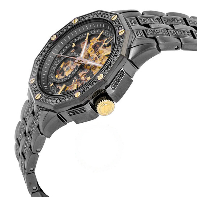 Relógio Oitava Automático Cristal Dourado Mostrador Esqueleto 41 mm - Mercado de Luxo - O Maior E-Commerce de Bens, Produtos e Serviços de Luxo do Brasil.