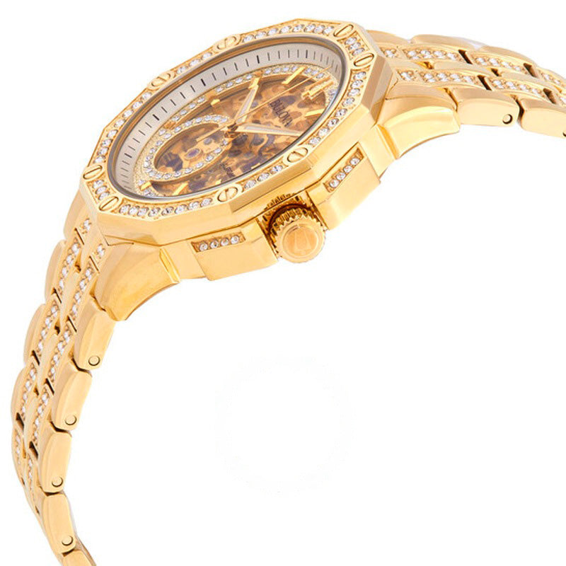 Relógio Oitava Automático Cristal Dourado Mostrador Esqueleto 41 mm - Mercado de Luxo - O Maior E-Commerce de Bens, Produtos e Serviços de Luxo do Brasil.