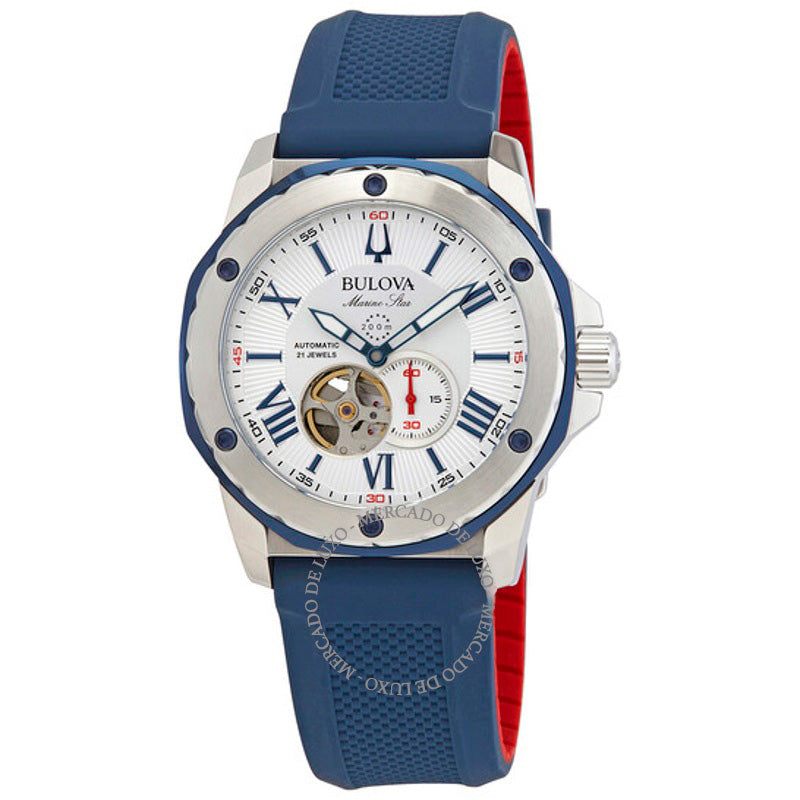 Relógio Marine Star Automático Prata Mostrador Branco 45 mm - Mercado de Luxo - O Maior E-Commerce de Bens, Produtos e Serviços de Luxo do Brasil.