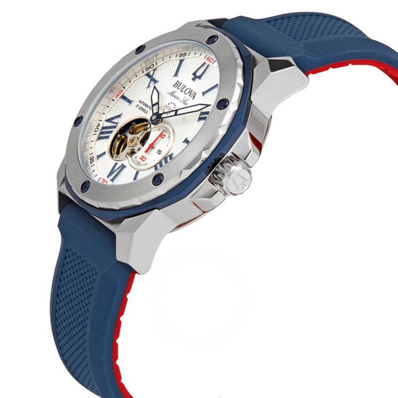 Relógio Marine Star Automático Prata Mostrador Branco 45 mm - Mercado de Luxo - O Maior E-Commerce de Bens, Produtos e Serviços de Luxo do Brasil.