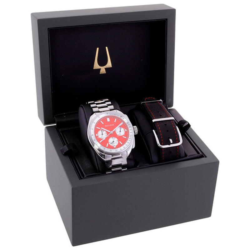 Relógio Lunar Pilot Chronograph Quartzo Mostrador Vermelho 43 mm - Mercado de Luxo - O Maior E-Commerce de Bens, Produtos e Serviços de Luxo do Brasil.