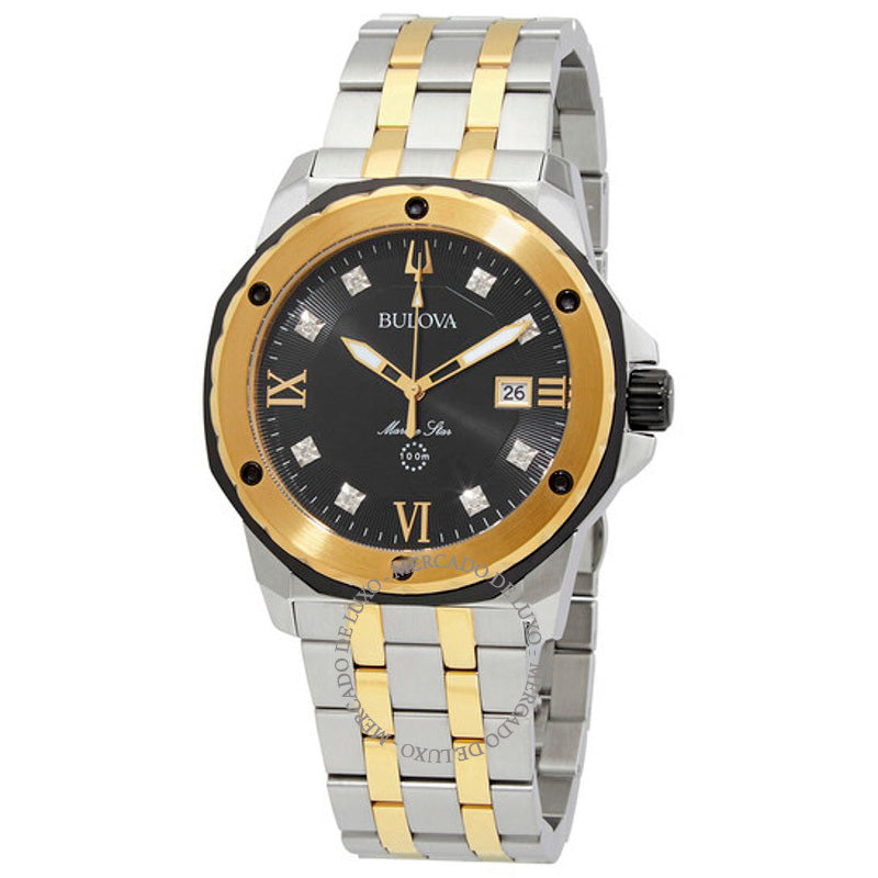 Relógio Relógio Marine Star Quartz com Diamante e Mostrador Preto  - Mercado de Luxo - O Maior E-Commerce de Bens, Produtos e Serviços de Luxo do Brasil.
