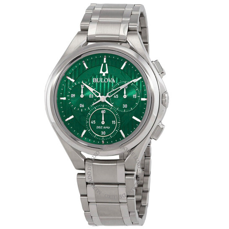 Relógio Cronógrafo Curvo Quartzo Mostrador Verde 44 mm - Mercado de Luxo - O Maior E-Commerce de Bens, Produtos e Serviços de Luxo do Brasil.