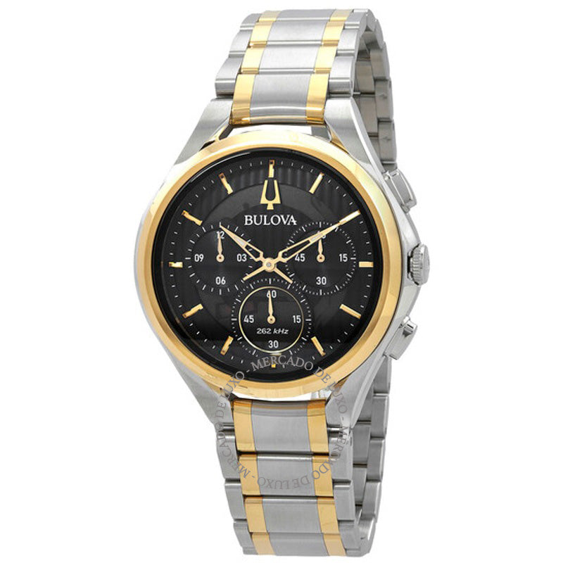 Relógio Cronógrafo Curvo Quartzo Mostrador Preto 44 mm - Mercado de Luxo - O Maior E-Commerce de Bens, Produtos e Serviços de Luxo do Brasil.