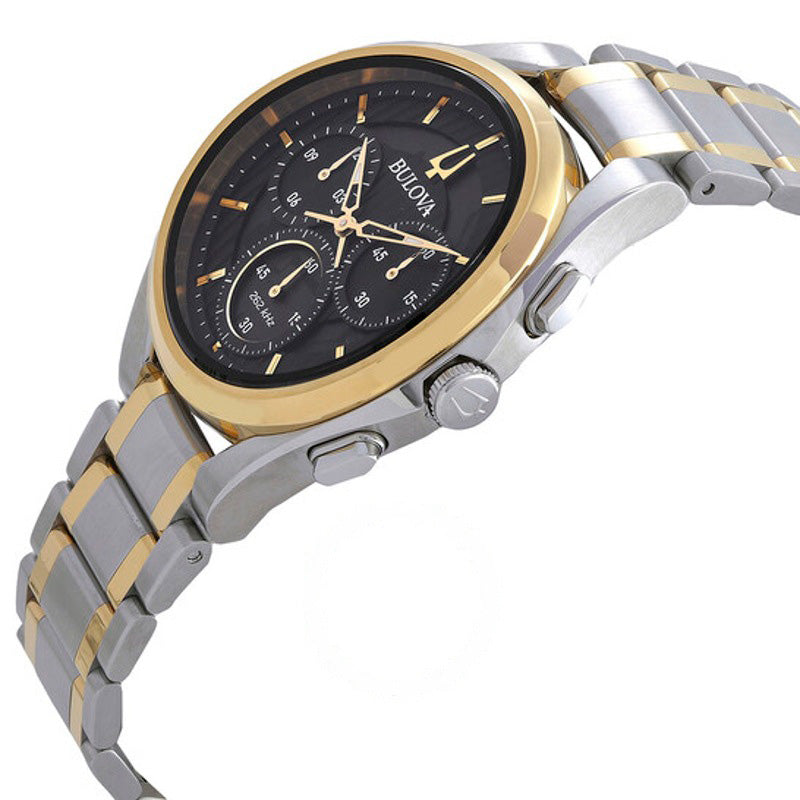 Relógio Cronógrafo Curvo Quartzo Mostrador Preto 44 mm - Mercado de Luxo - O Maior E-Commerce de Bens, Produtos e Serviços de Luxo do Brasil.