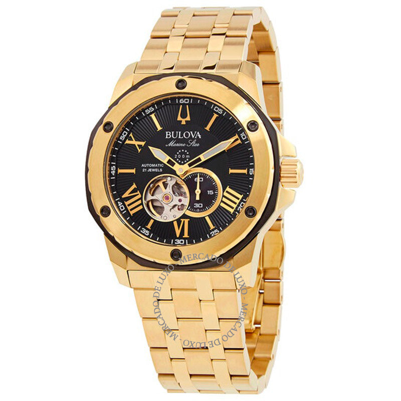 Relógio Marine Star Automático Mostrador Preto 45 mm - Mercado de Luxo - O Maior E-Commerce de Bens, Produtos e Serviços de Luxo do Brasil.