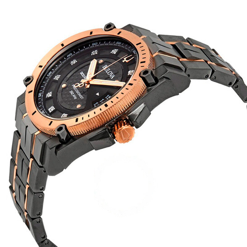 Relógio Mostrador preto com diamantes de precisão 46 mm - Mercado de Luxo - O Maior E-Commerce de Bens, Produtos e Serviços de Luxo do Brasil.