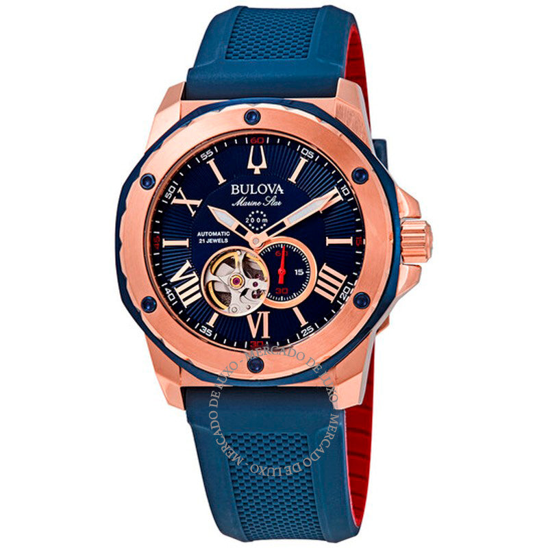 Relógio Marine Star Automático Mostrador Azul 45 mm - Mercado de Luxo - O Maior E-Commerce de Bens, Produtos e Serviços de Luxo do Brasil.