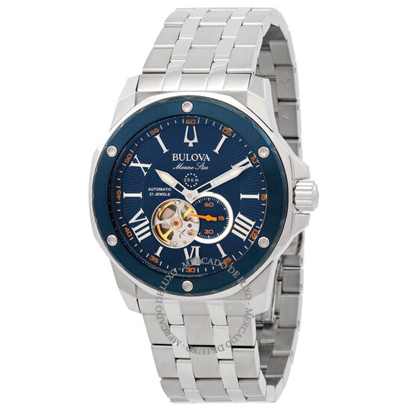 Relógio Marine Star Automático Mostrador Azul  - Mercado de Luxo - O Maior E-Commerce de Bens, Produtos e Serviços de Luxo do Brasil.