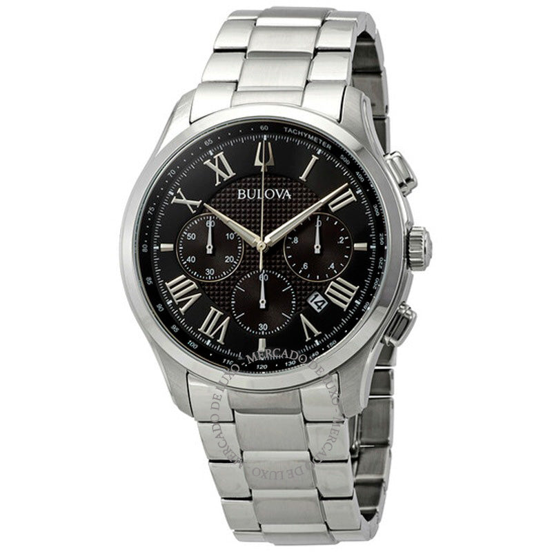 Relógio Cronógrafo clássico com mostrador preto 46 mm - Mercado de Luxo - O Maior E-Commerce de Bens, Produtos e Serviços de Luxo do Brasil.