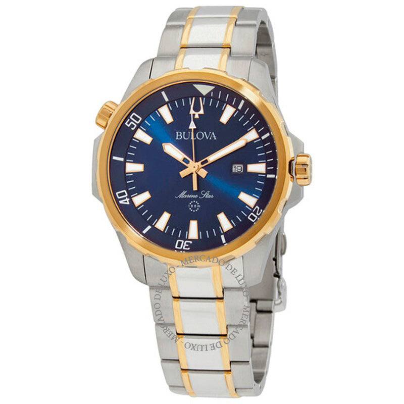 Relógio Mostrador azul de quartzo Marine Star 43 mm - Mercado de Luxo - O Maior E-Commerce de Bens, Produtos e Serviços de Luxo do Brasil.