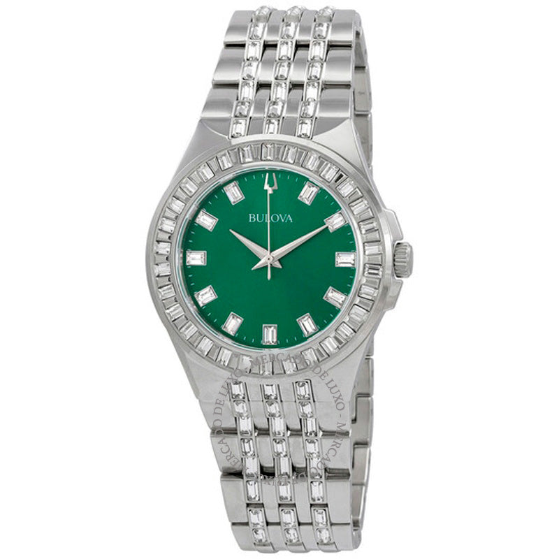 Relógio Mostrador verde de cristal de quartzo 42 mm - Mercado de Luxo - O Maior E-Commerce de Bens, Produtos e Serviços de Luxo do Brasil.