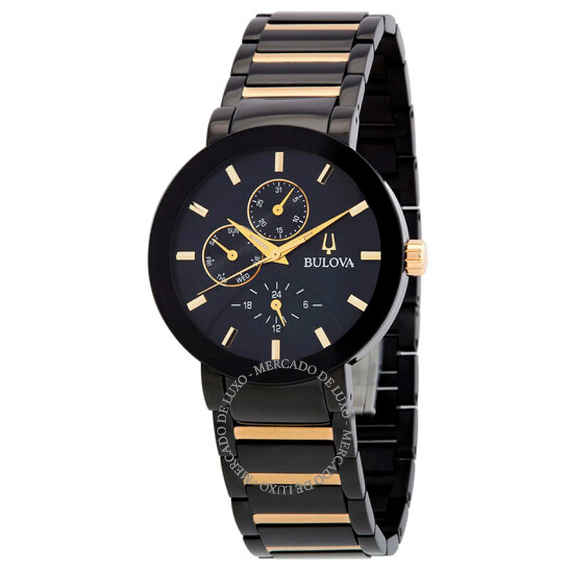 Relógio Mostrador preto de quartzo moderno 40 mm - Mercado de Luxo - O Maior E-Commerce de Bens, Produtos e Serviços de Luxo do Brasil.