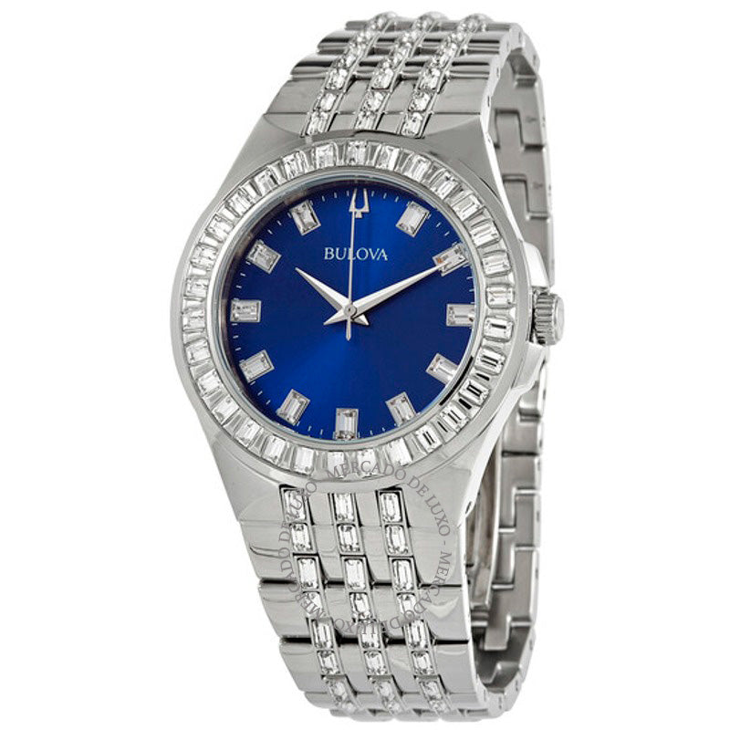 Relógio Mostrador azul de cristal de quartzo 42 mm - Mercado de Luxo - O Maior E-Commerce de Bens, Produtos e Serviços de Luxo do Brasil.