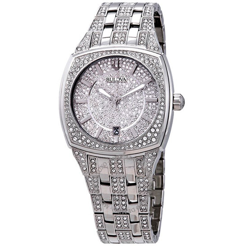 Relógio Pavê de cristal Swarovski 40 mm - Mercado de Luxo - O Maior E-Commerce de Bens, Produtos e Serviços de Luxo do Brasil.